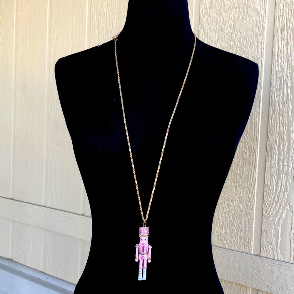 NWT Stunning Rhinestone Sparkly Nutcracker Necklace